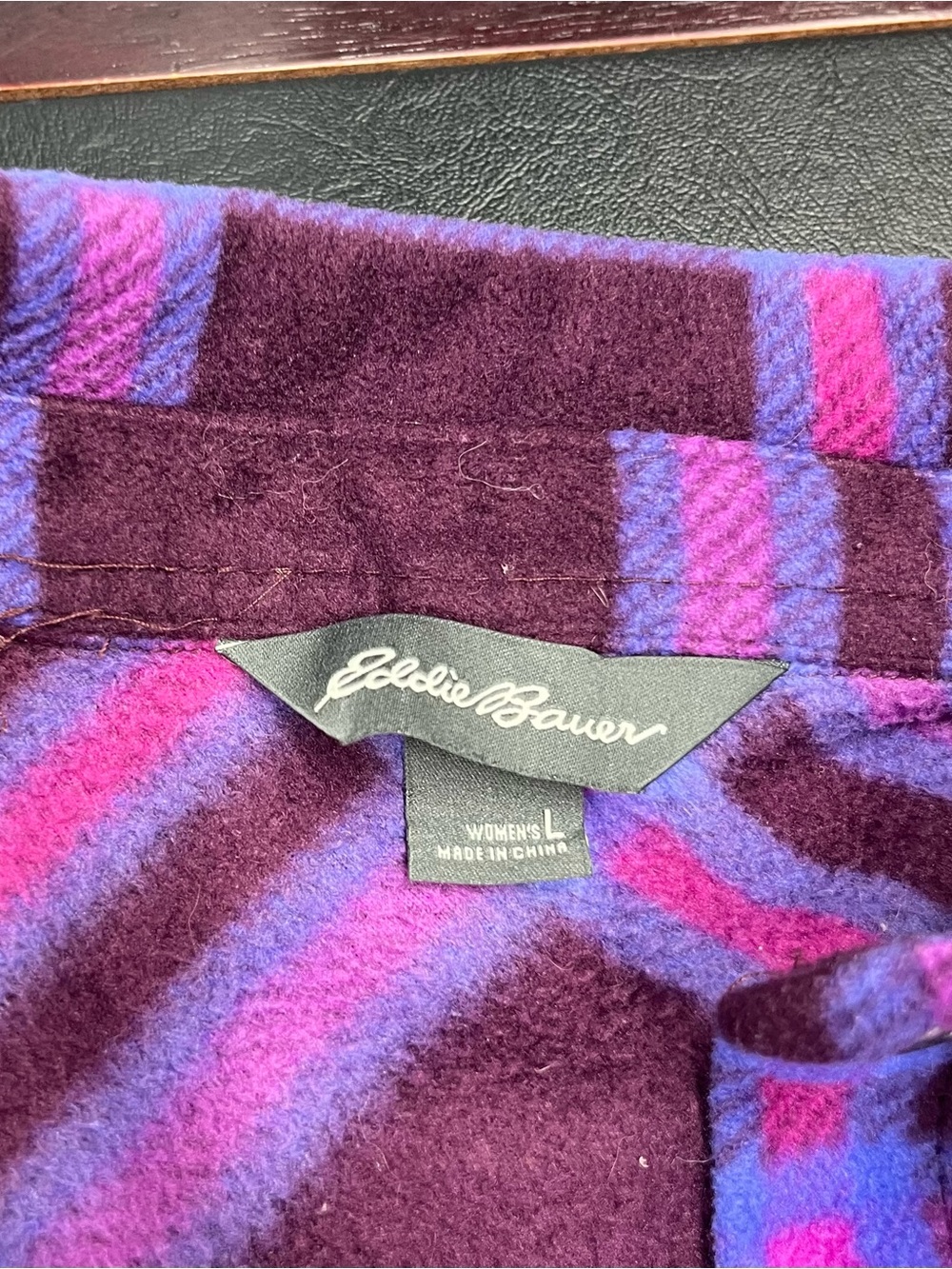 Eddie Bauer fleece shacket size large - Picture 6 of 8